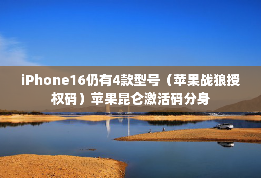 iPhone16仍有4款型号（苹果战狼授权码）苹果昆仑激活码分身